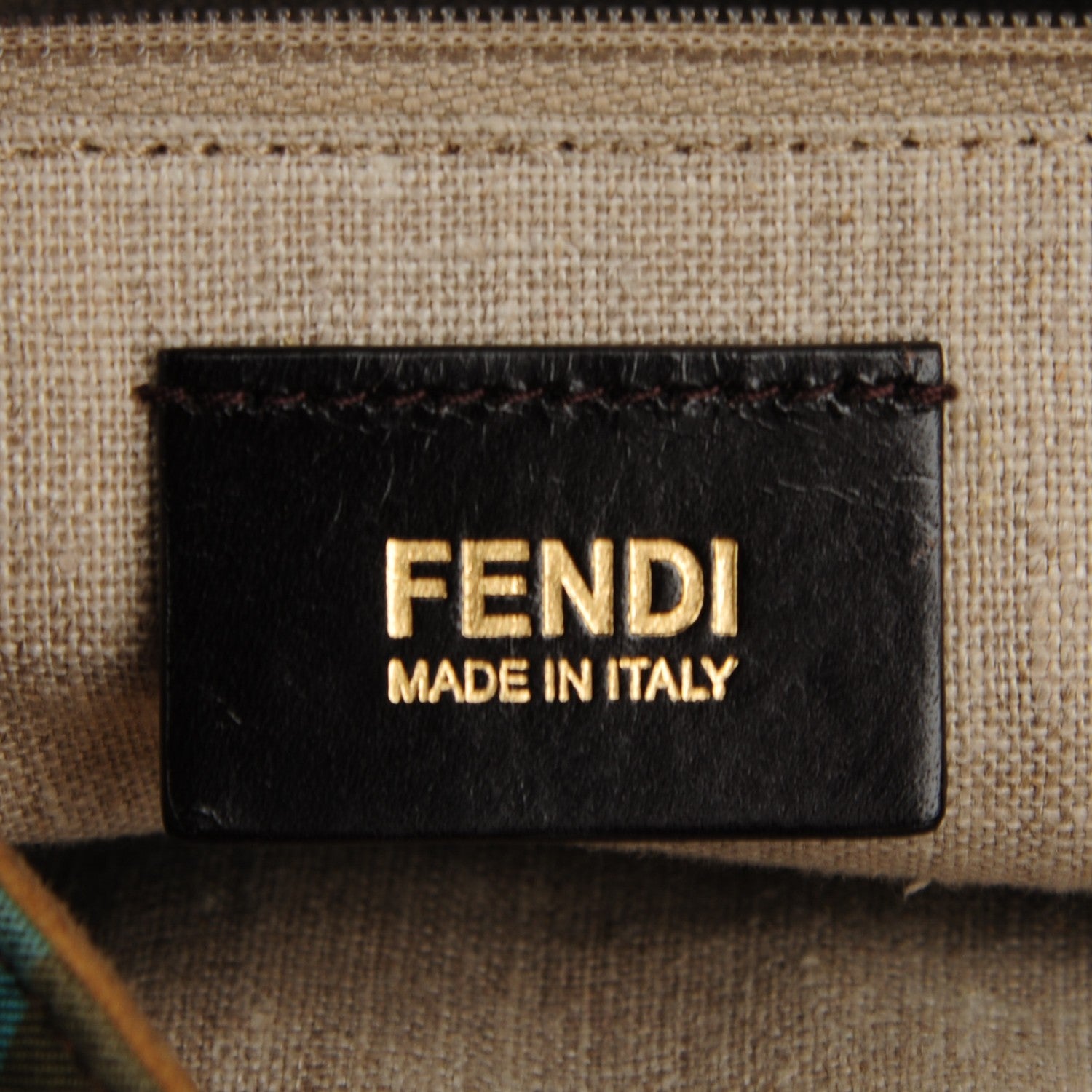 Fendi Canvas Striped Pequin Hobo Multicolor 6 of 7