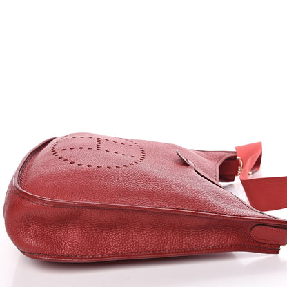 Hermes Taurillon Clemence Evelyne GM Rouge Vif 16 of 18