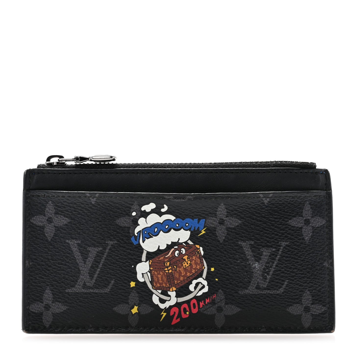 Monogram Eclipse Calfskin Trunk Coin Card Holder