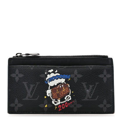 Louis Vuitton Monogram Eclipse Calfskin Trunk Coin Card Holder 1 of 10