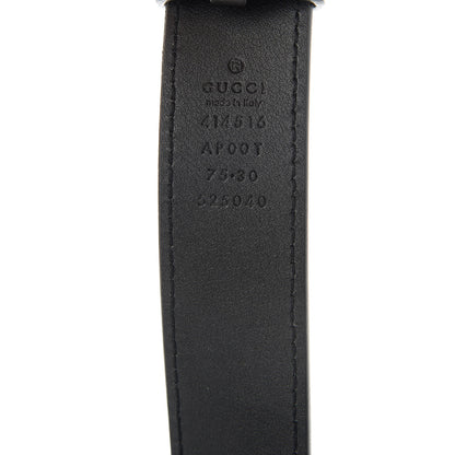 Gucci Calfskin Double G 30mm Belt 75 30 Black 3 of 4