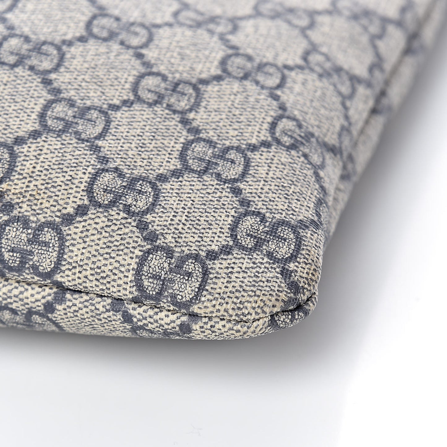 GG Plus Monogram Signature Web Loop Messenger Blue