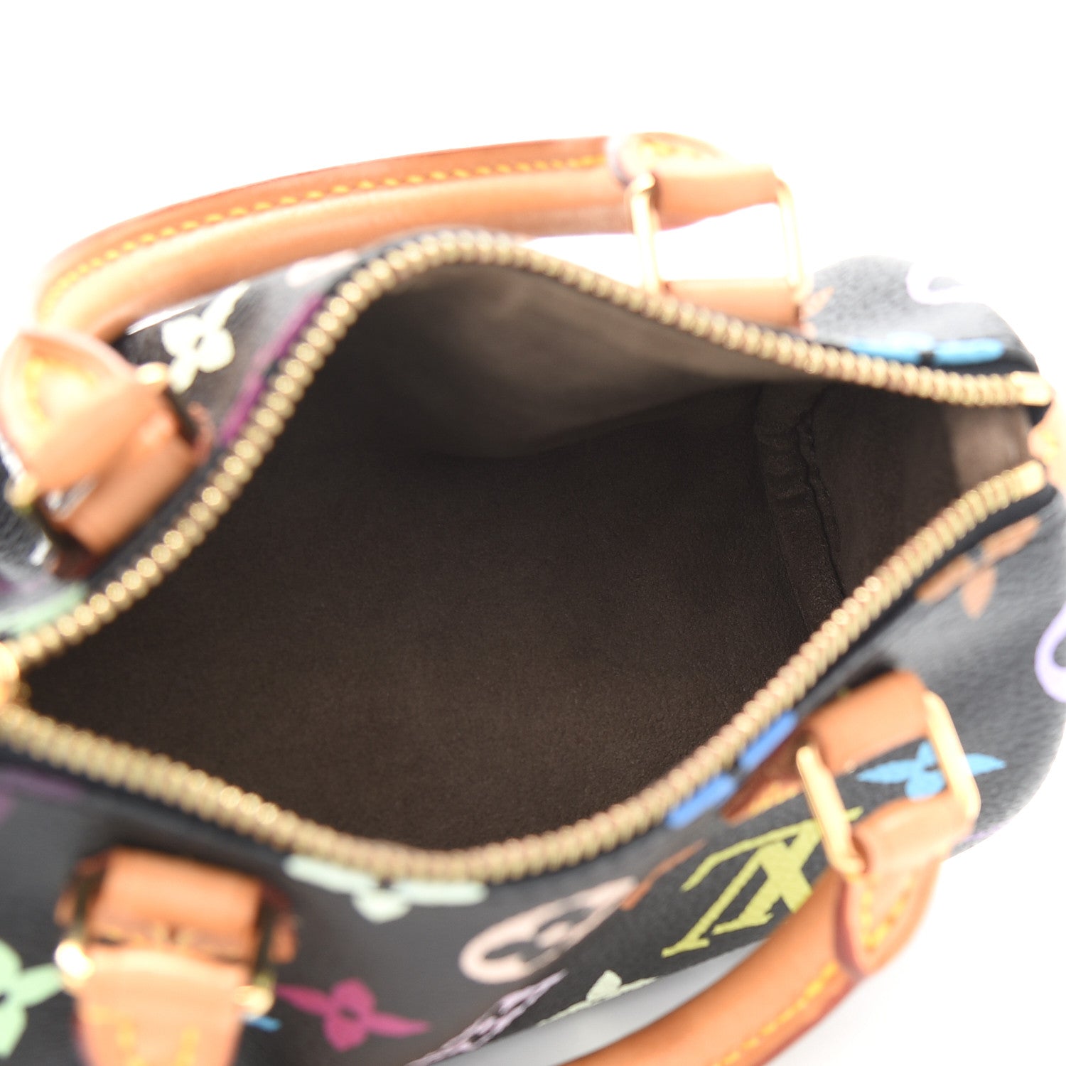 Louis Vuitton Monogram Multicolor Mini Sac HL Speedy Black 5 of 8