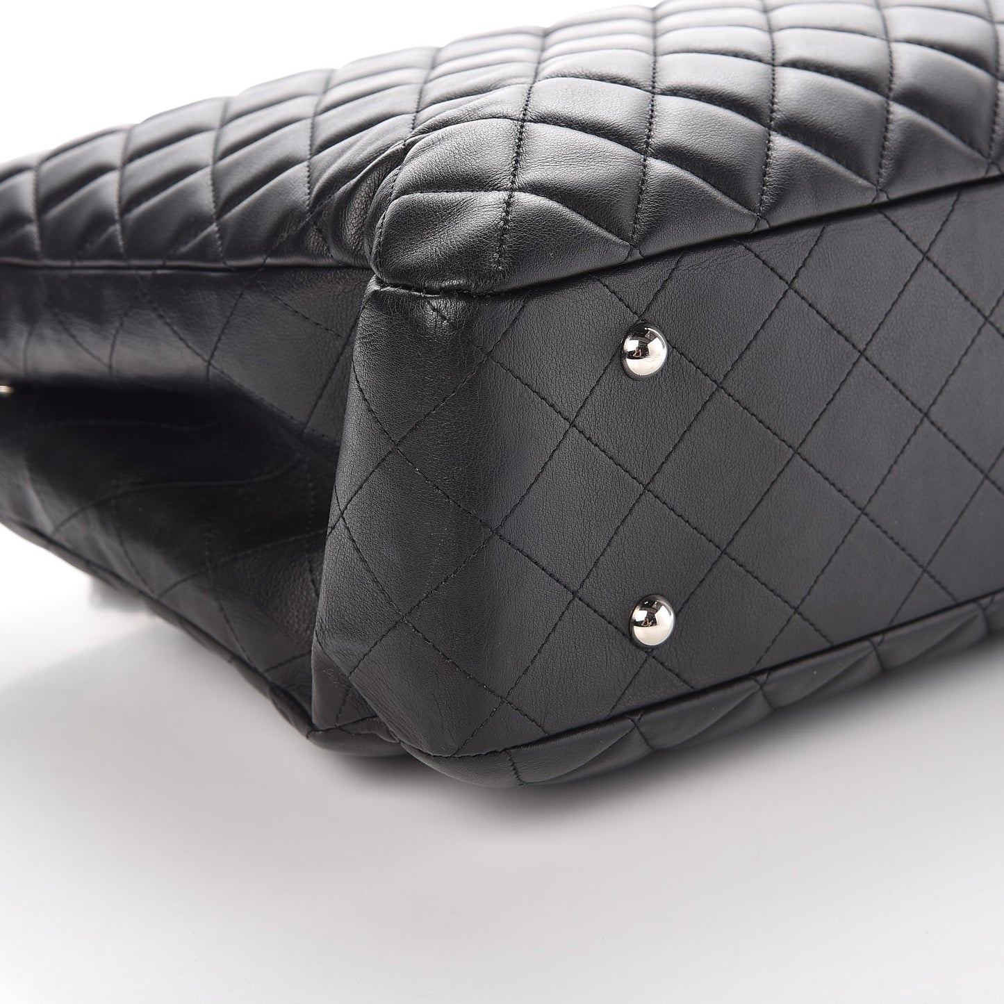 Calfskin Quilted Timeless Tote Black