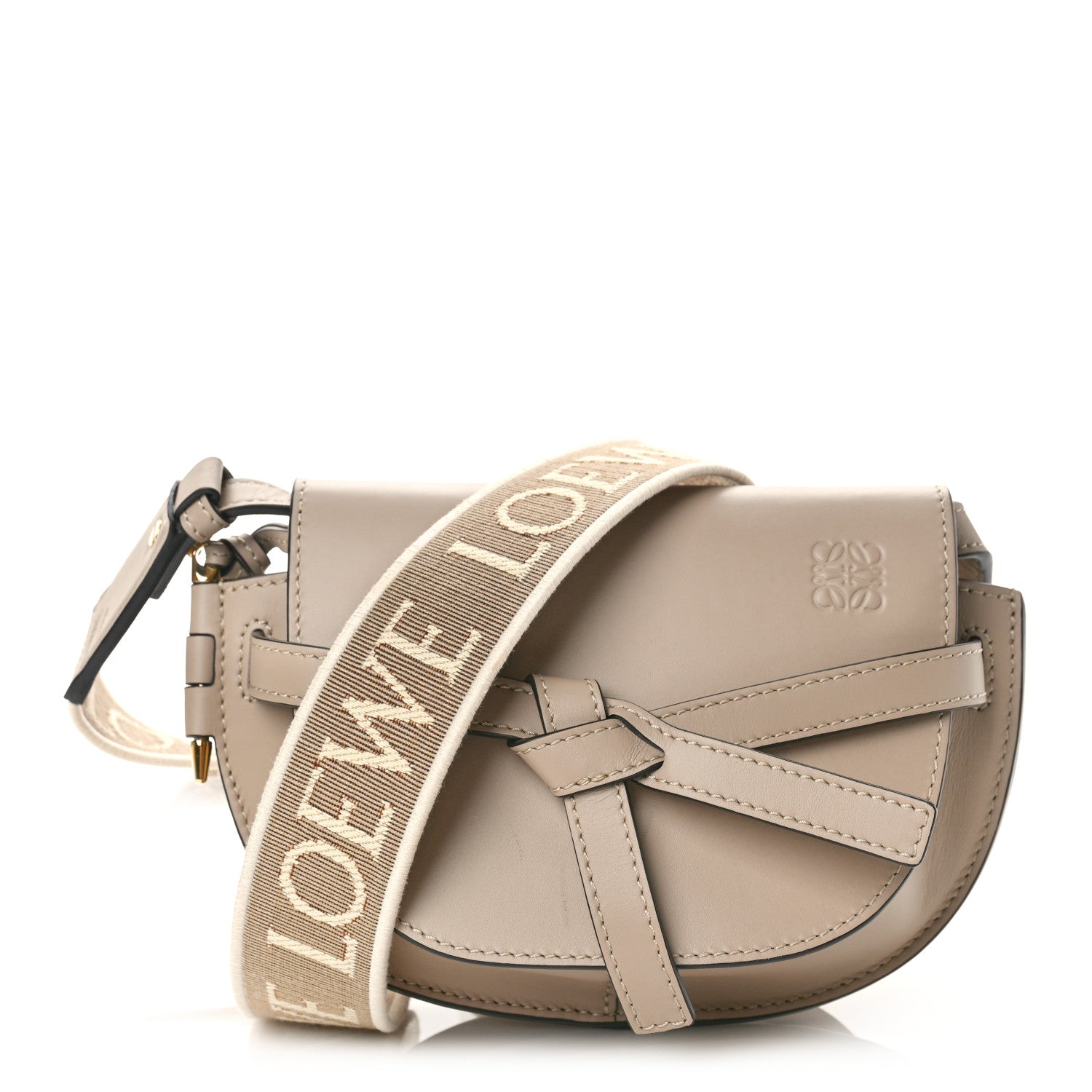 Loewe Calfskin Jacquard Mini Gate Dual Bag Sand 1 of 8