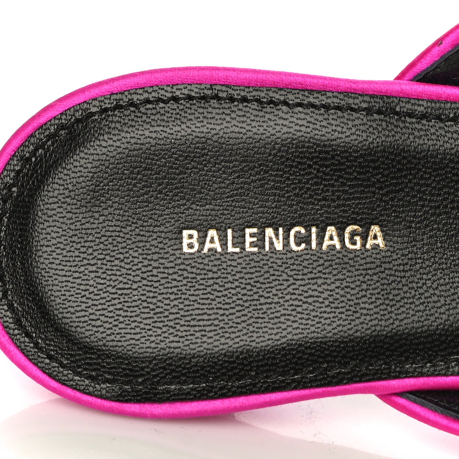 Balenciaga Satin Pointed Toe Knife 40mm Mules 38 Rose Fuchsia 13 of 19