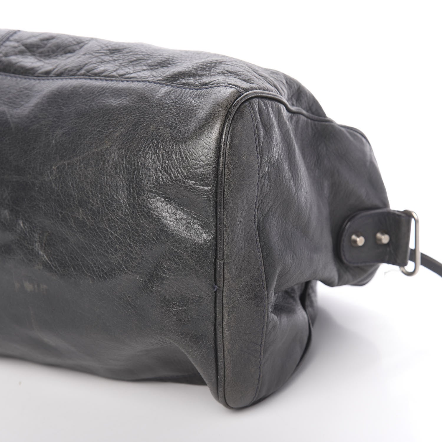 Balenciaga Agneau Classic Hardware Small Squash Duffel Bag Anthracite 18 of 24