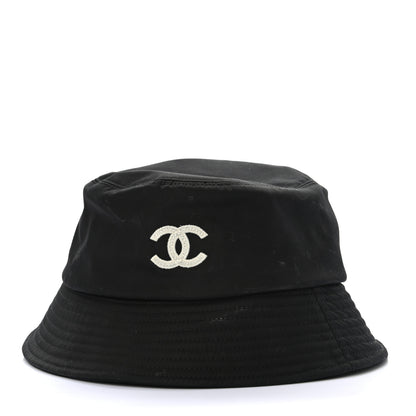 Chanel Cotton CC Bucket Hat M Black 1 of 8