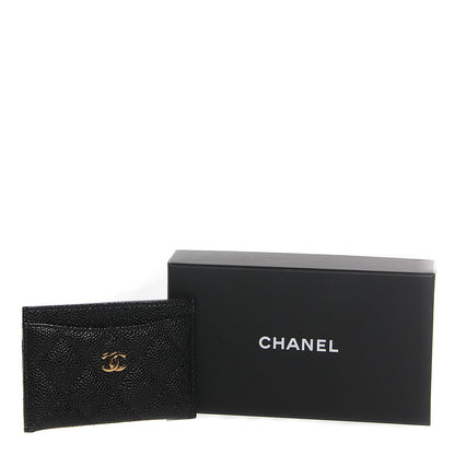 Chanel Caviar Quilted Card Holder Black 9 of 9