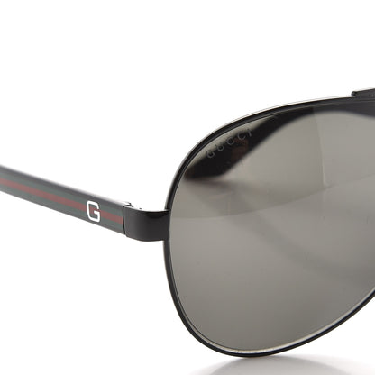 Gucci GG Web Aviator GG1951S Sunglasses Black 7 of 8