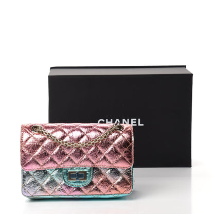Chanel Metallic Goatskin Quilted Mini 2.55 Reissue Flap Multicolor 11 of 11