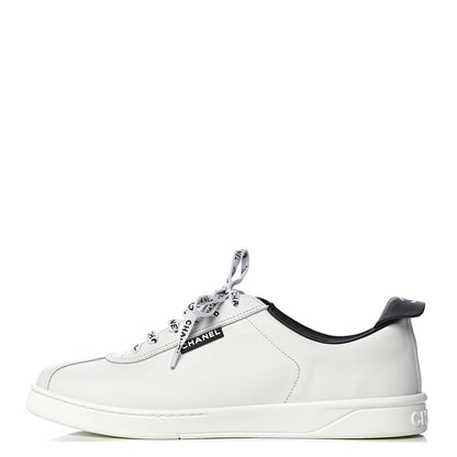 Chanel Calfskin Mens CC Sneakers 43 White 1 of 13
