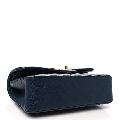 Chanel Caviar Quilted Small Double Flap Navy 4 of 11