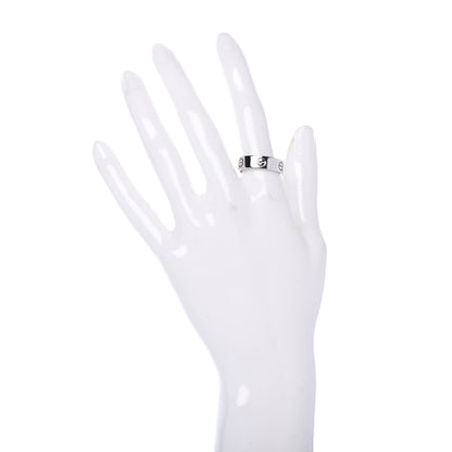 Cartier 18K White Gold 6mm LOVE Ring 58 8.25 2 of 5