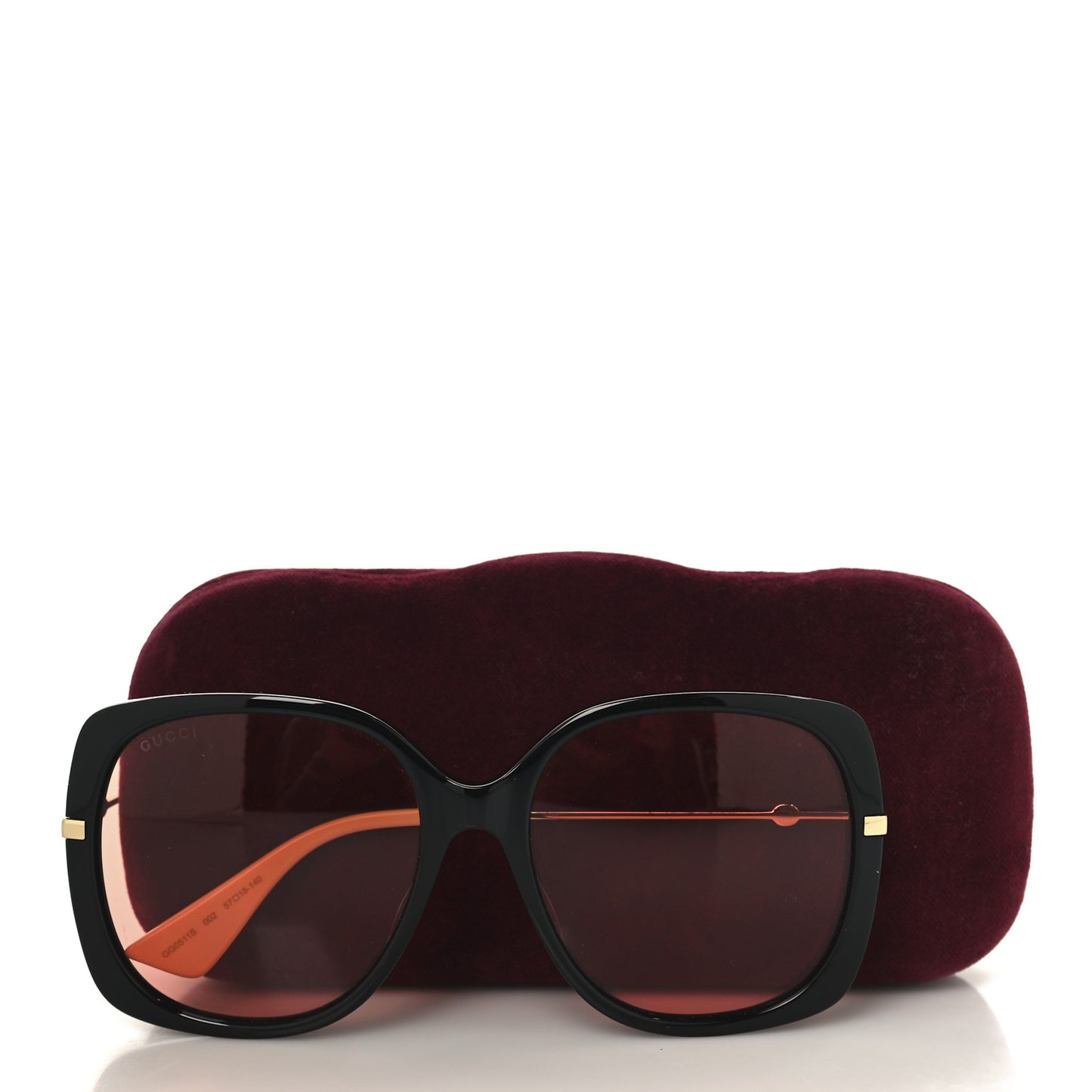 Square Frame GG0511S Sunglasses Orange Black