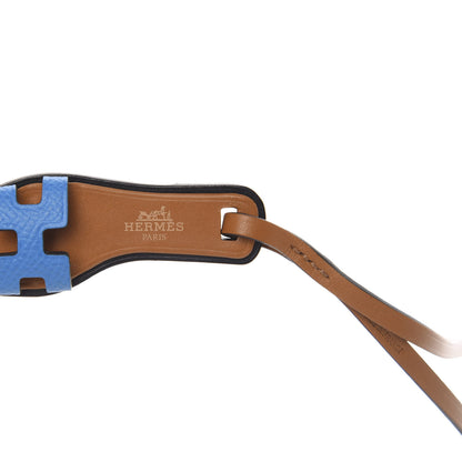 Hermes Epsom Butler Calfskin Hunter Oran Nano Bag Charm Bleu Frida 3 of 5