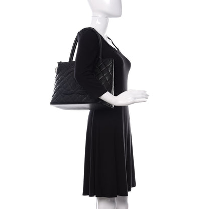 Chanel Caviar Quilted Medallion Tote Black 2 of 13