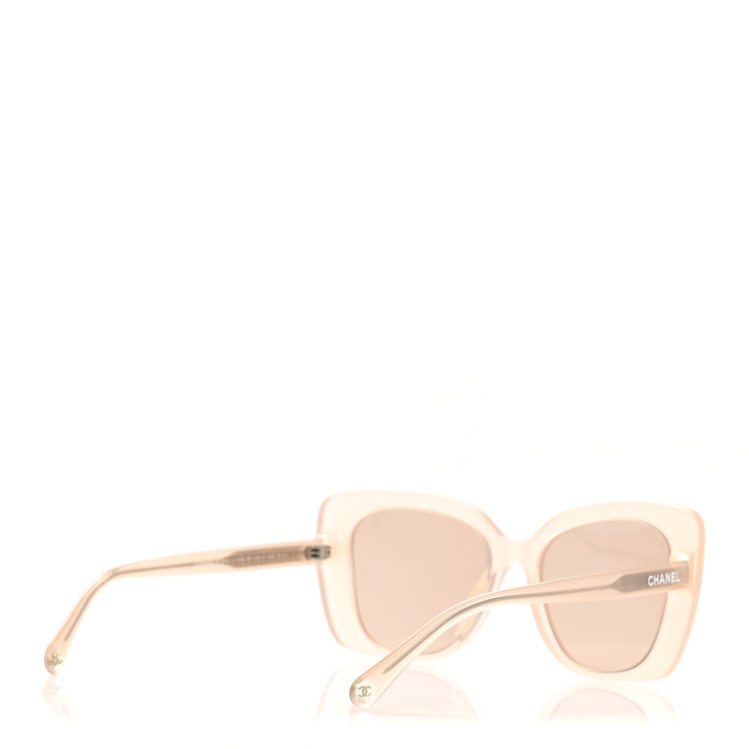 Chanel Acetate Rectangle Sunglasses 5504 Light Pink 4 of 8
