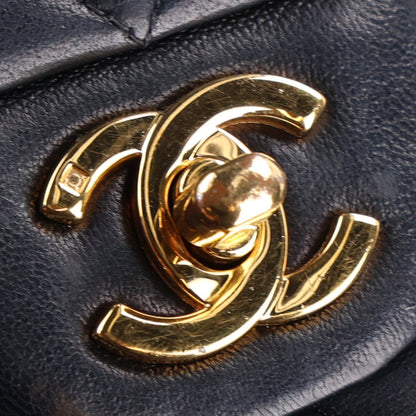 Chanel Lambskin Quilted Medium Double Flap Black 4 of 12