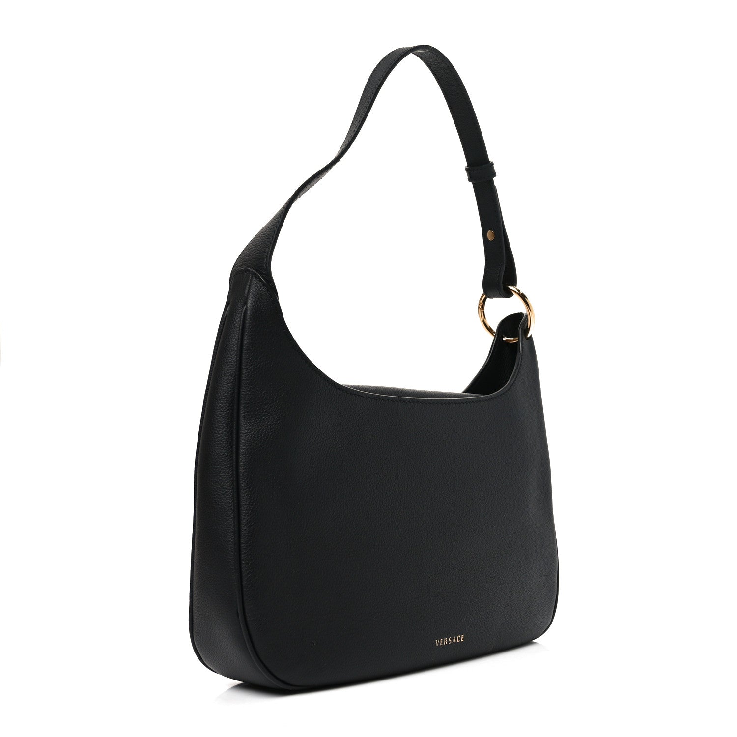 Versace Calfskin La Medusa Medium Hobo Crossbody Black 3 of 9