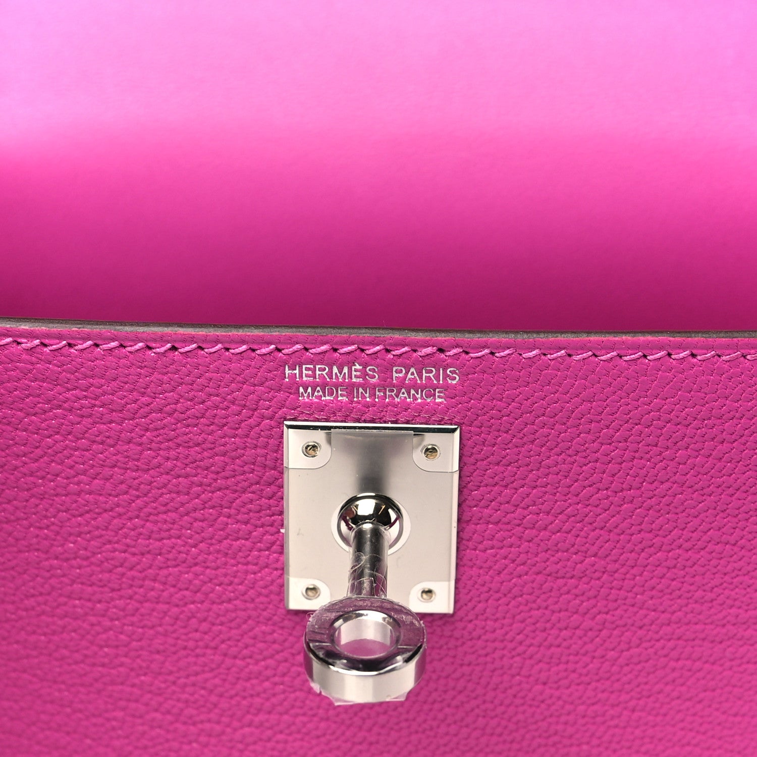 Hermes Chevre Mysore Mini Kelly Sellier 20 Rose Pourpre 6 of 10