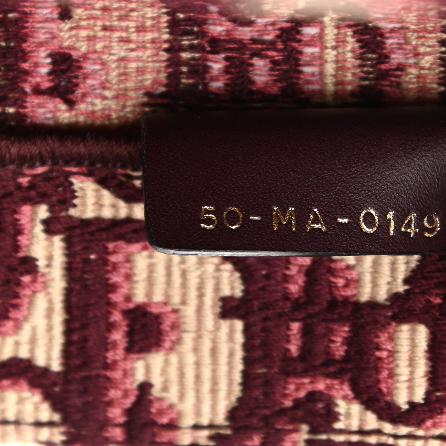 Oblique Large Book Tote Burgundy Multicolor