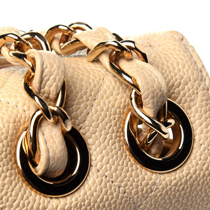 Chanel Caviar Quilted Jumbo Single Flap Beige 11 of 11