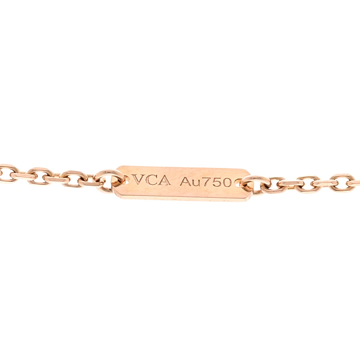 18K Rose Gold Vintage Alhambra Pendant Necklace