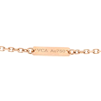 Van Cleef & Arpels 18K Rose Gold Vintage Alhambra Pendant Necklace 4 of 6