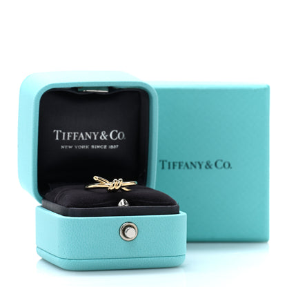Tiffany 18K Yellow Gold Knot Ring 48 4.5 5 of 5
