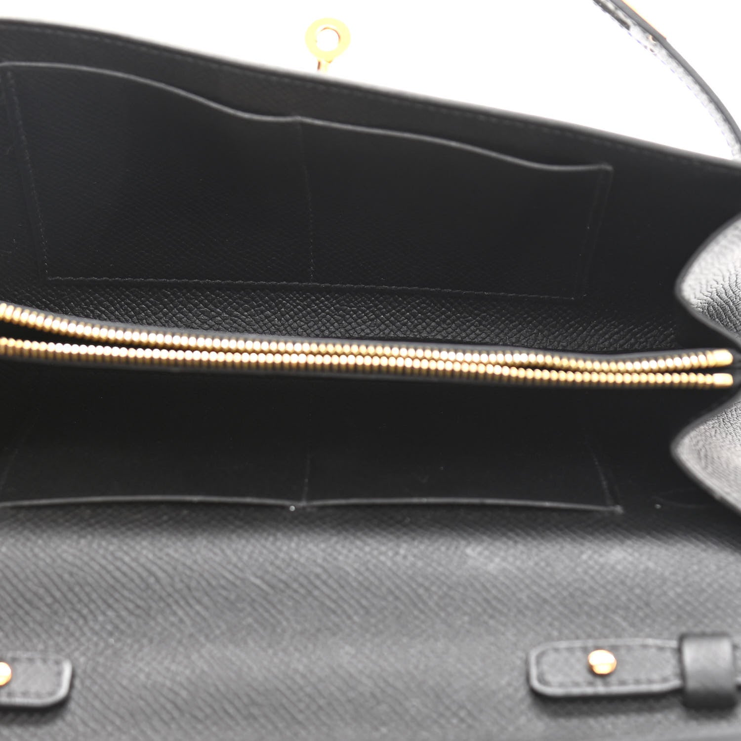 Hermes Epsom Kelly Wallet To Go Black 5 of 10