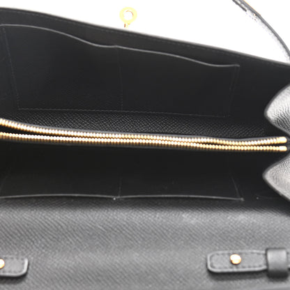 Hermes Epsom Kelly Wallet To Go Black 5 of 10