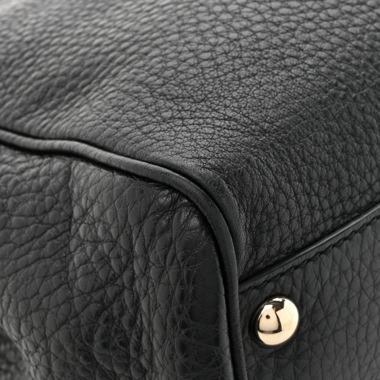 Gucci Cellarius Calfskin Mini Bamboo Shopper Tote Black 13 of 15