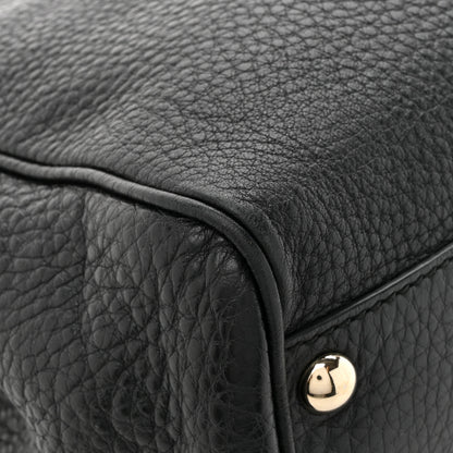 Gucci Cellarius Calfskin Mini Bamboo Shopper Tote Black 13 of 15