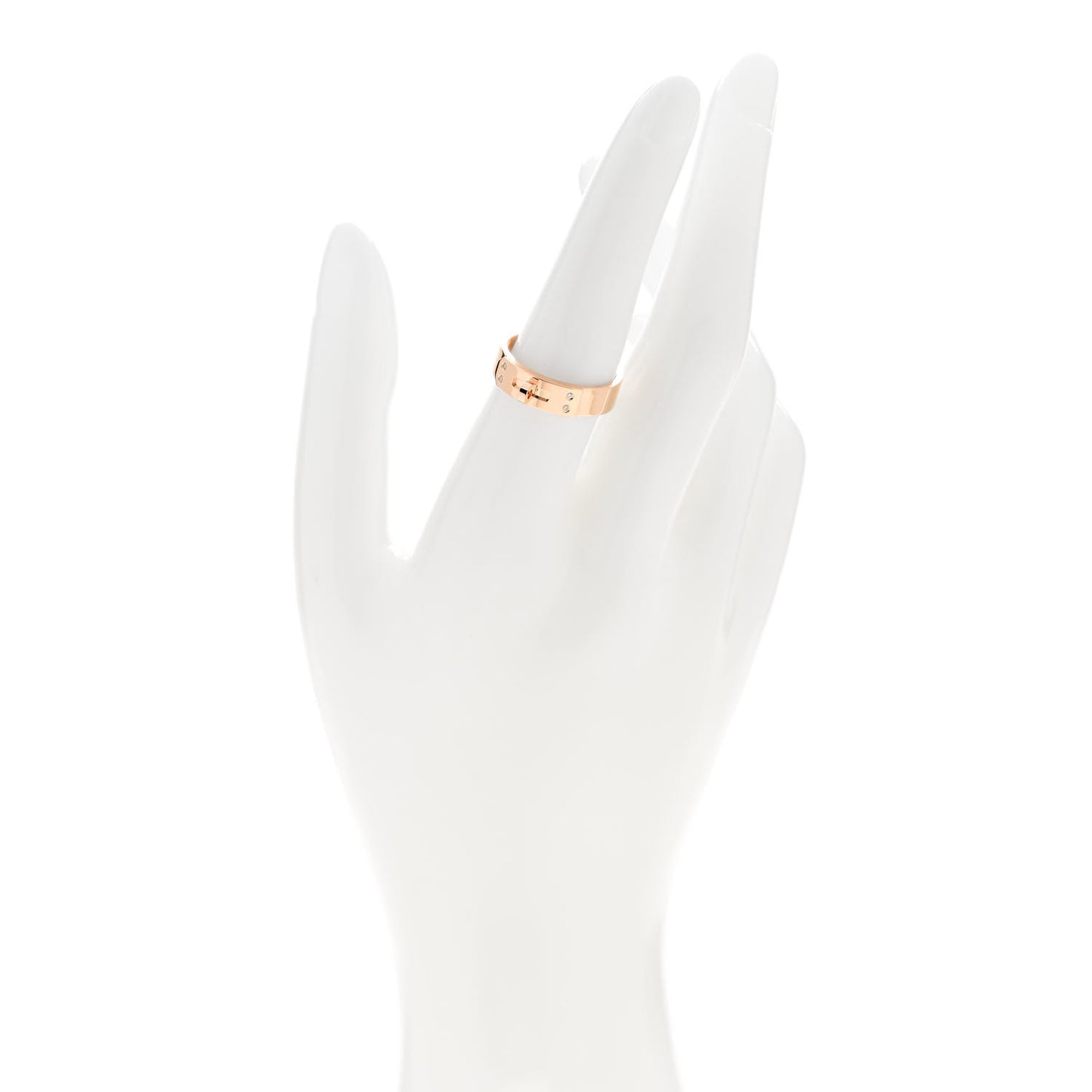 18K Rose Gold Diamond PM Kelly Ring 55 7.25