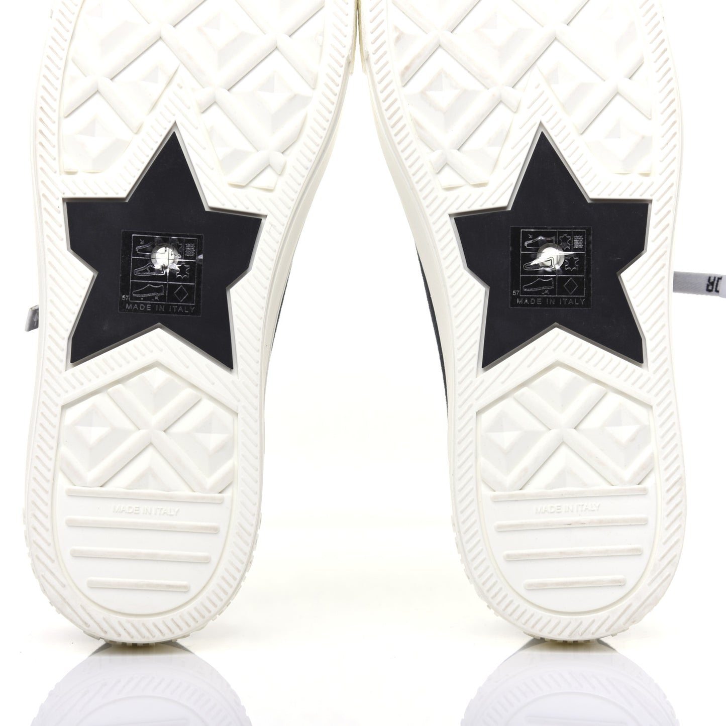 Canvas Walk'N'Dior Low Top Sneakers 38 Black