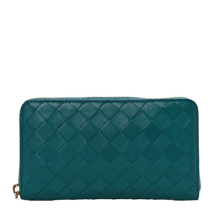 Bottega Veneta Nappa Intrecciato Zip Around Wallet Mallard 1 of 10