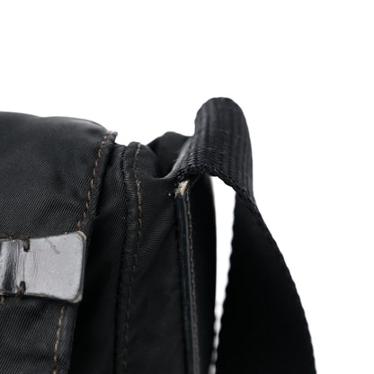 Prada Tessuto Nylon Saffiano Small Vela Messenger Black 15 of 16
