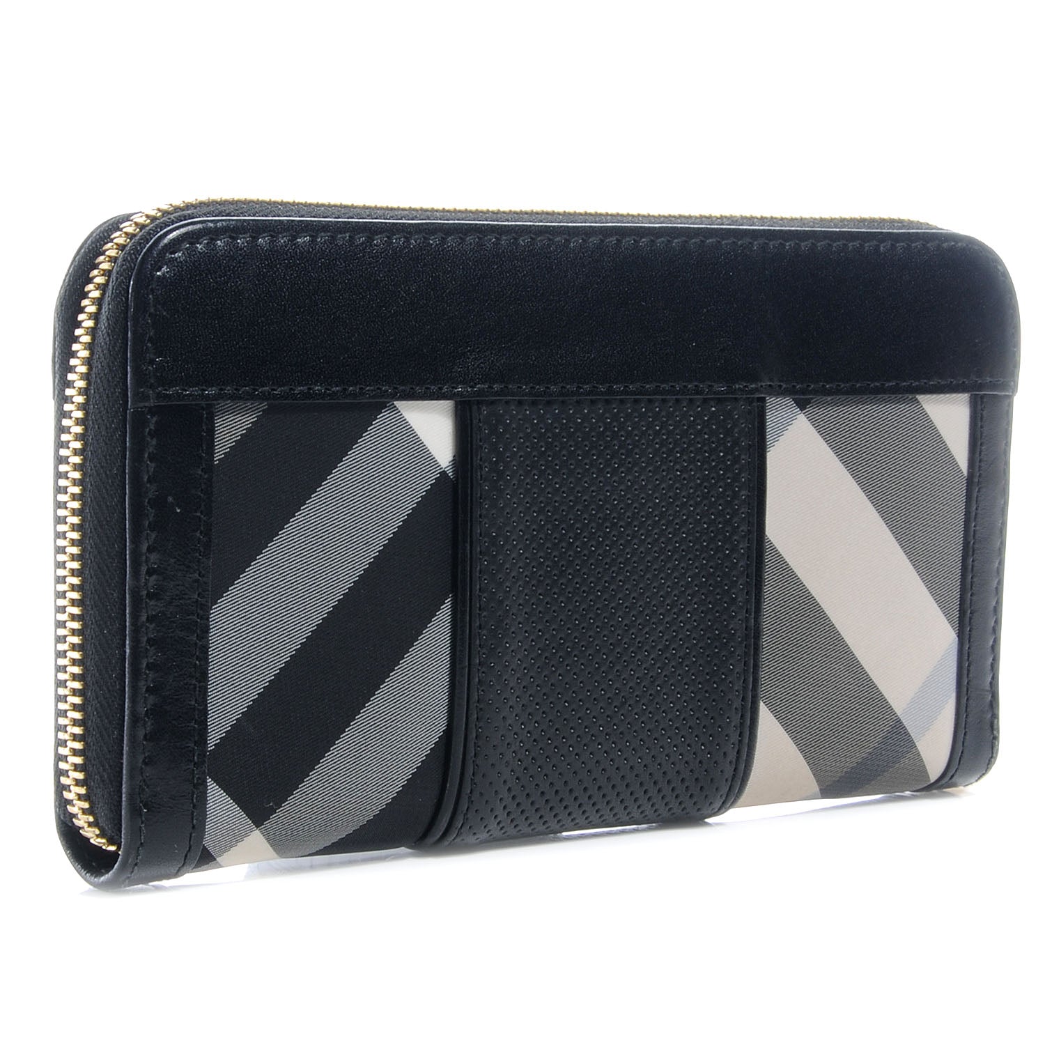 Burberry Smoked Check Zip Around Wallet 3 of 9