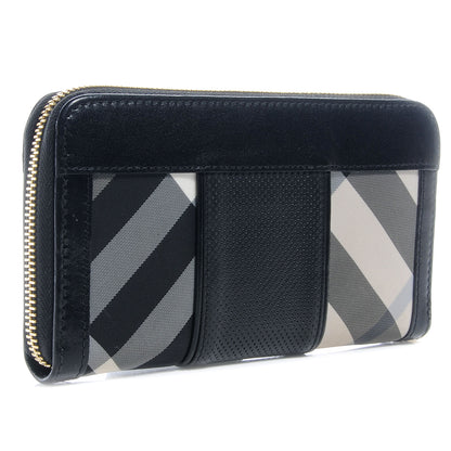 Burberry Smoked Check Zip Around Wallet 3 of 9