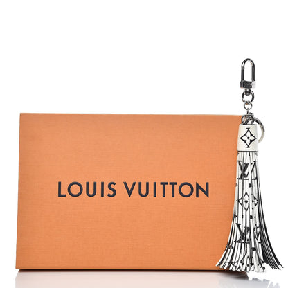 Louis Vuitton Monogram Tassel Bag Charm White 5 of 5