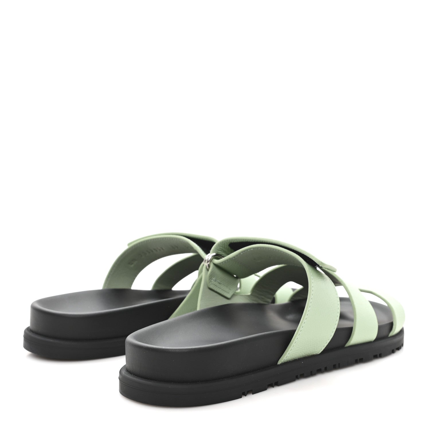 Hermes Epsom Womens Chypre Sandals 36.5 Vert Jade 5 of 10