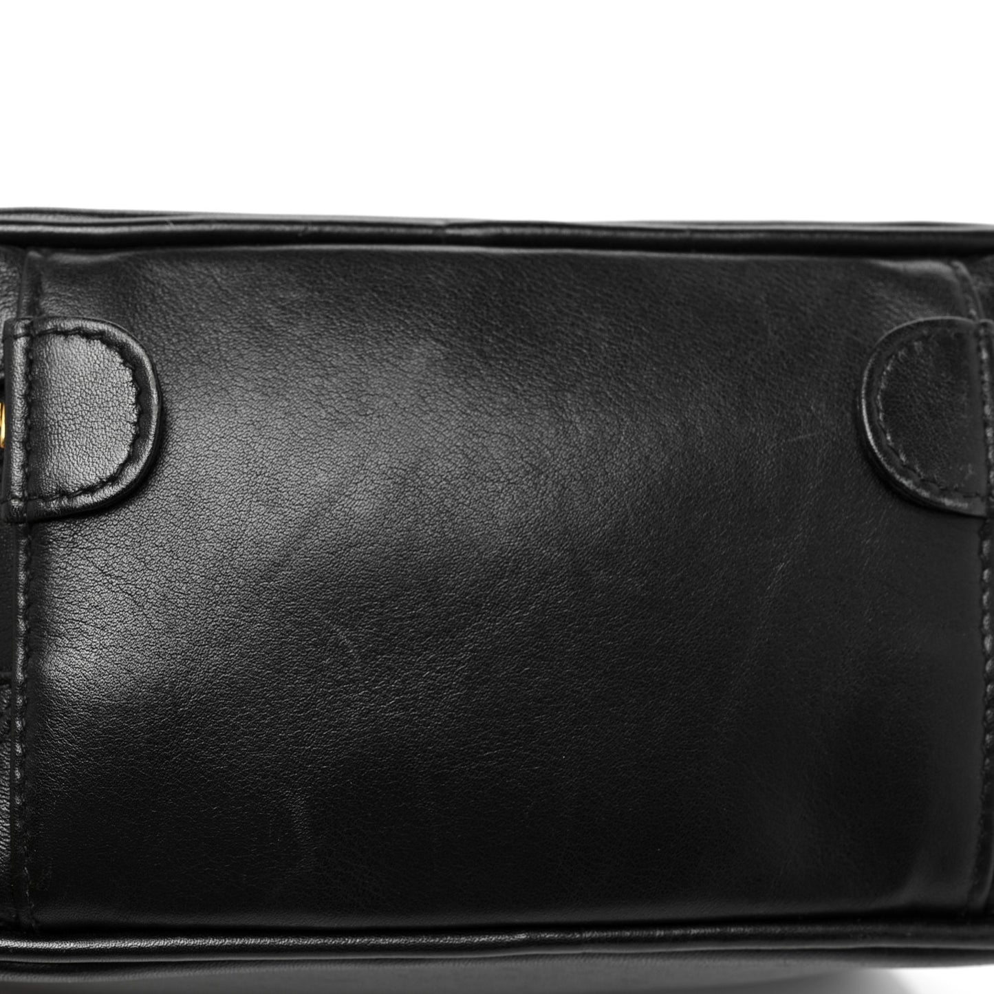 Lambskin Vanity Cosmetic Case Black
