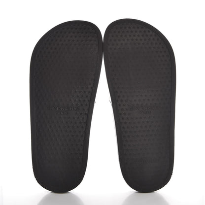 Givenchy Rubber Logo Pool Slide Sandals 35 Black 7 of 11