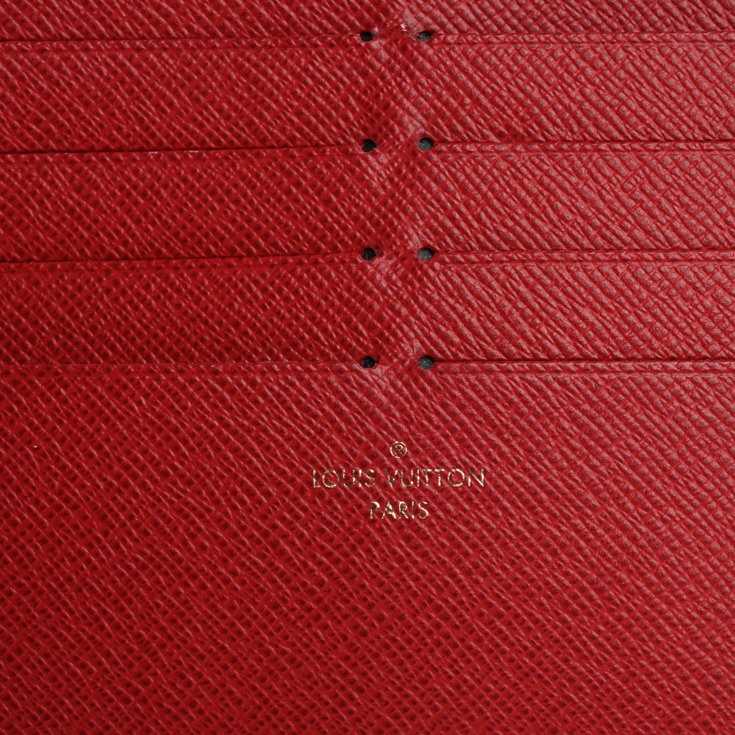 Louis Vuitton Calfskin Felicie Card Holder Insert Cherry 6 of 11