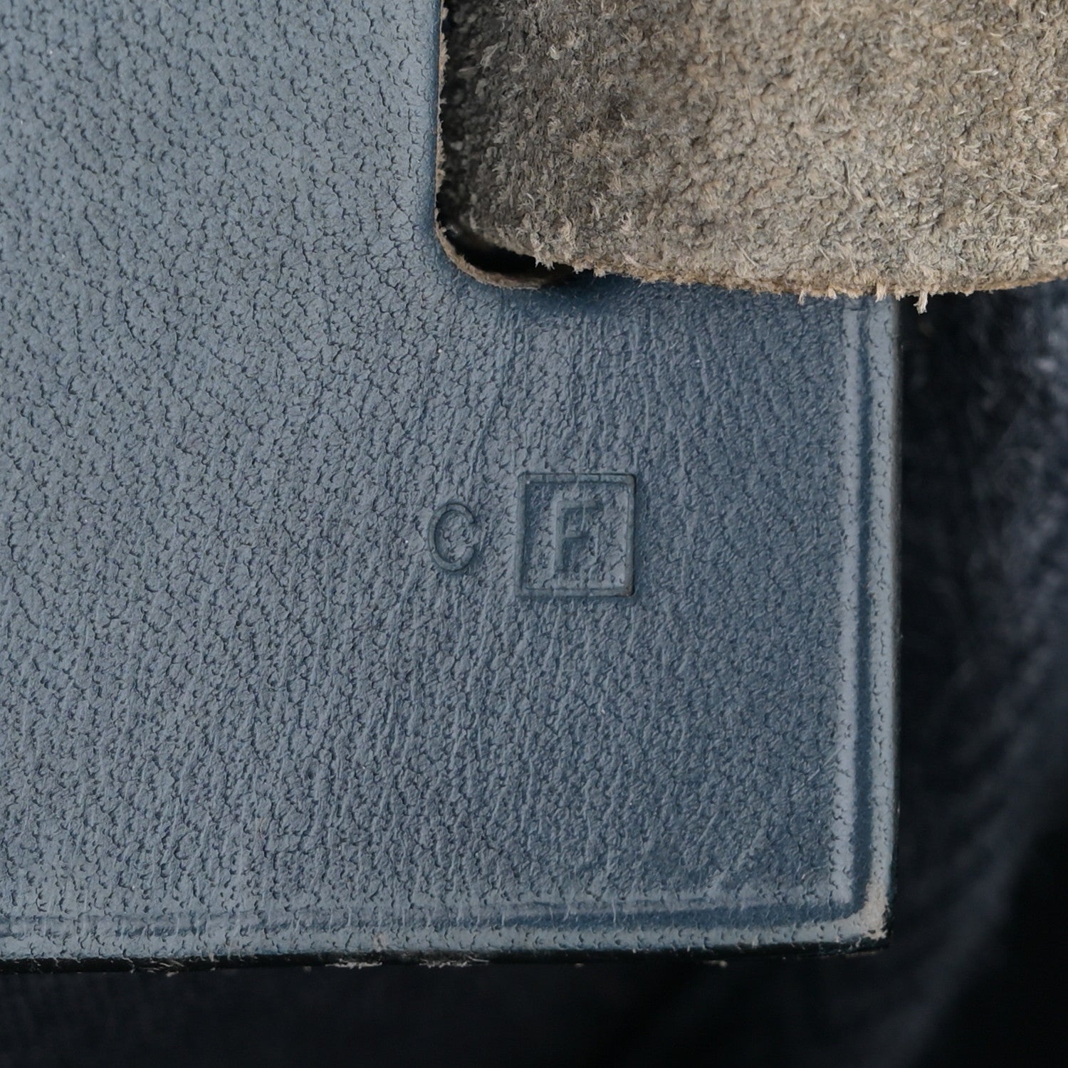 Hermes Toile Vache Hunter Herbag Cabas MM Bleu Marine 8 of 15
