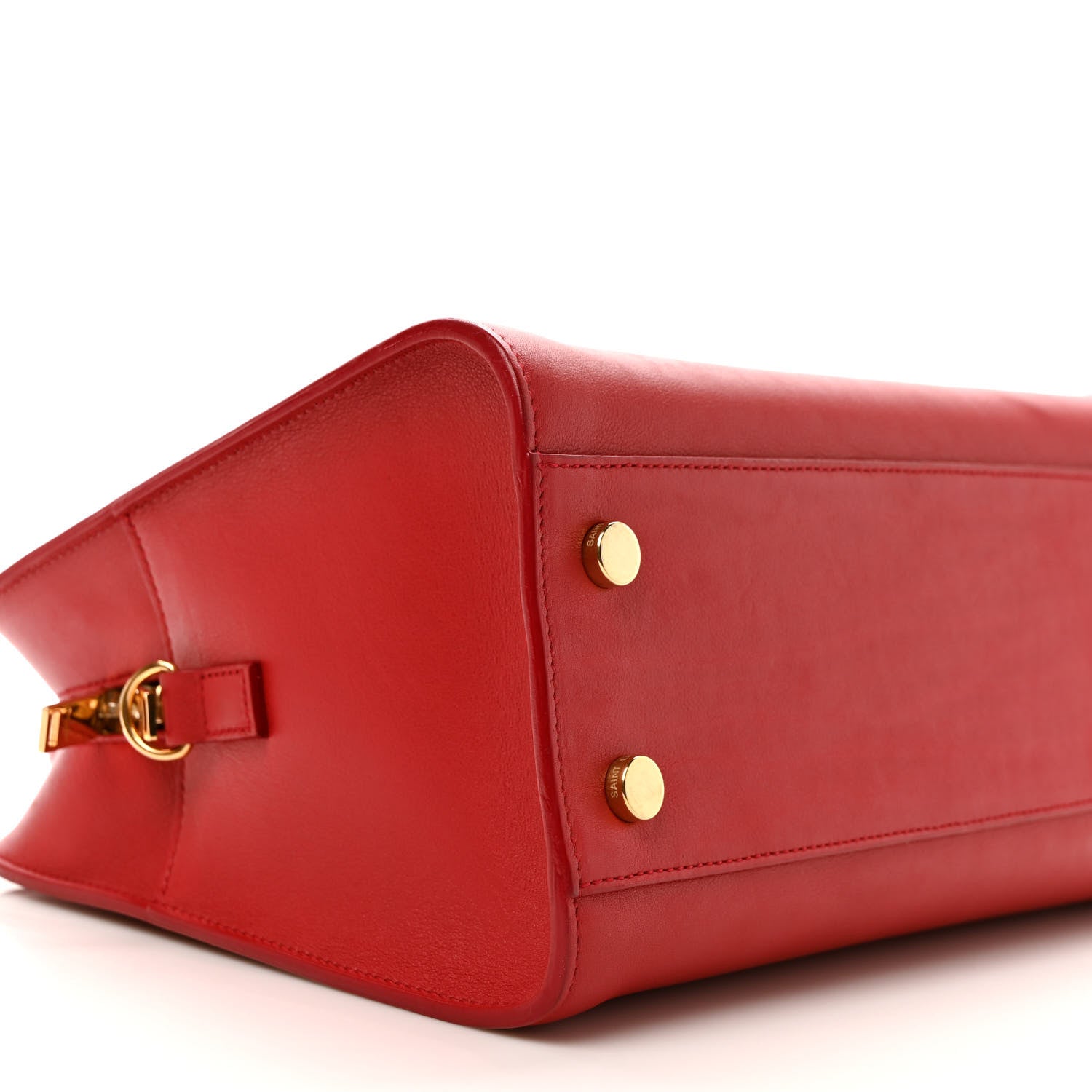 Saint Laurent Calfskin Baby Monogram Cabas Red 7 of 8