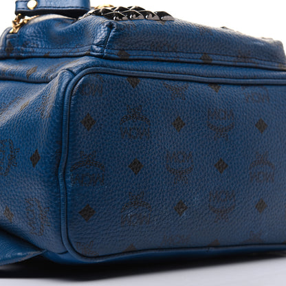 MCM Visetos Studded Small Stark M Backpack Blue 5 of 31