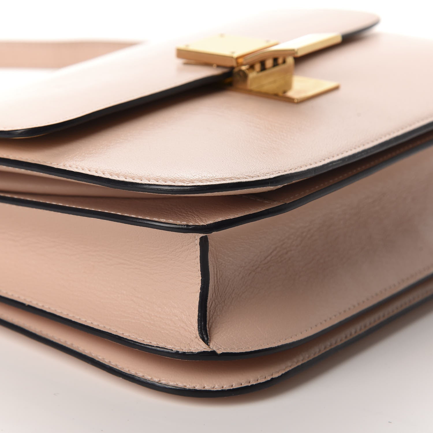 Celine Shiny Goatskin Medium Classic Box Flap Bag Blush 6 of 15