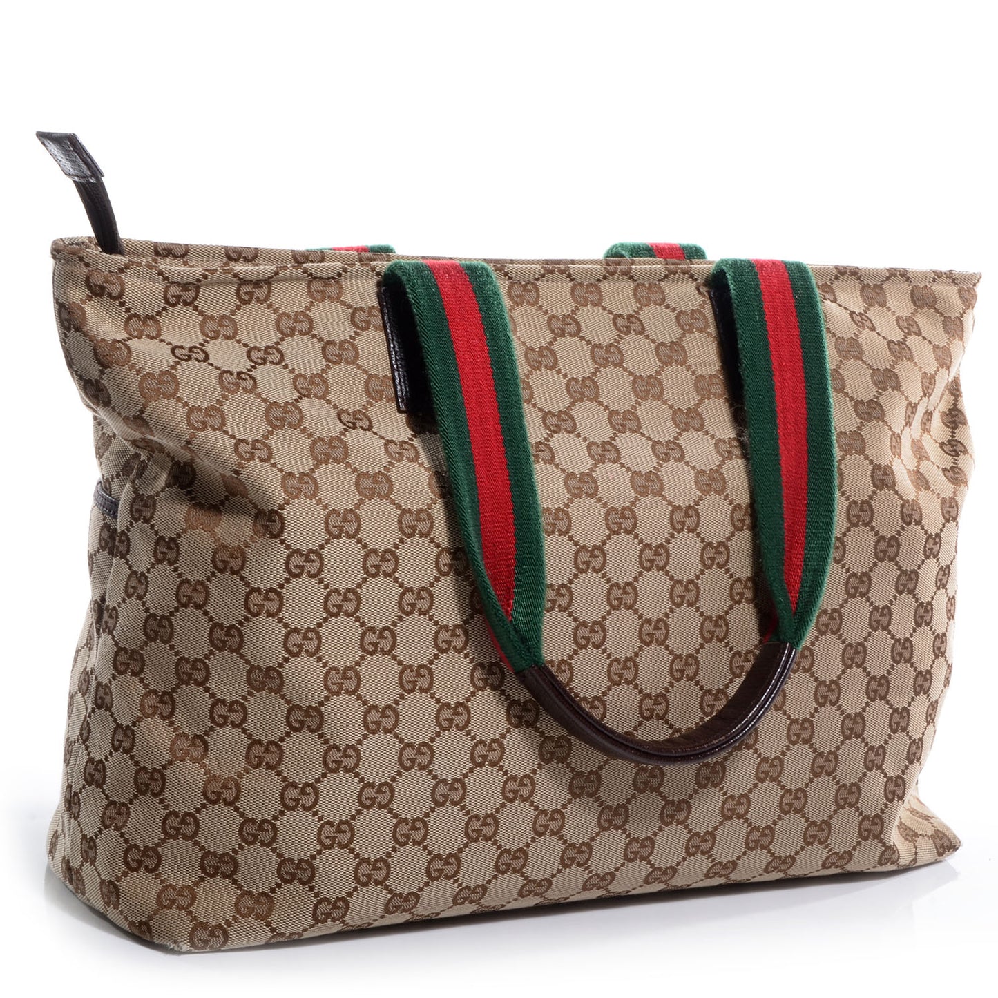 Monogram Web Large Diaper Tote Brown